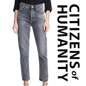 Citizens of Humanity Ash Gray Distressed Bootcut Jeans Y2K Womens Size 25